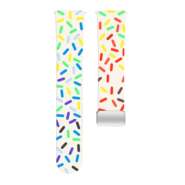 Mega Fed Metal Og Silikone Universal Rem passer til Smartwatch - Flerfarvet#serie_10