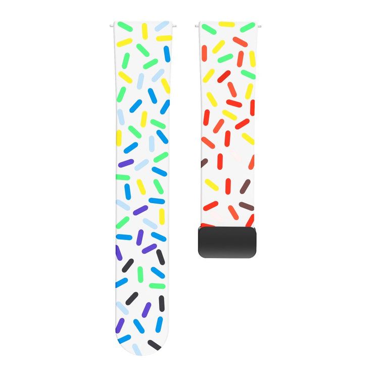 Super Holdbart Metal Og Silikone Universal Rem passer til Smartwatch - Flerfarvet#serie_2