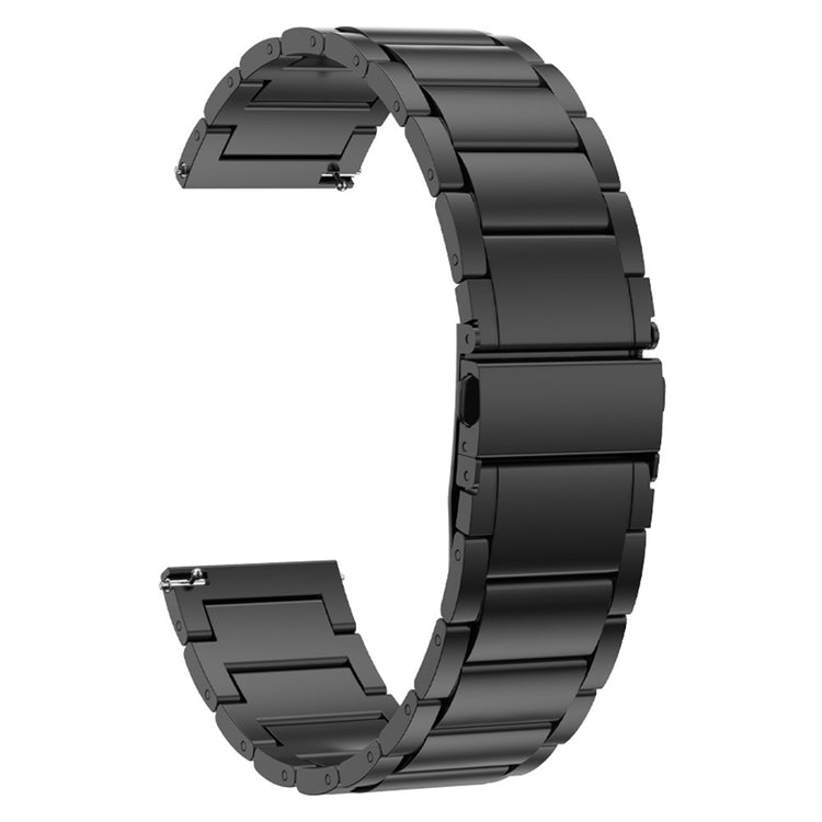 22mm Universal titanium alloy strap with frontier flat buckle - Black#serie_1