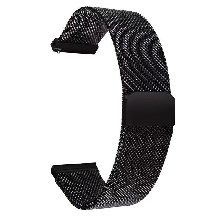 18mm Universal milanese stainless steel strap - Black#serie_1