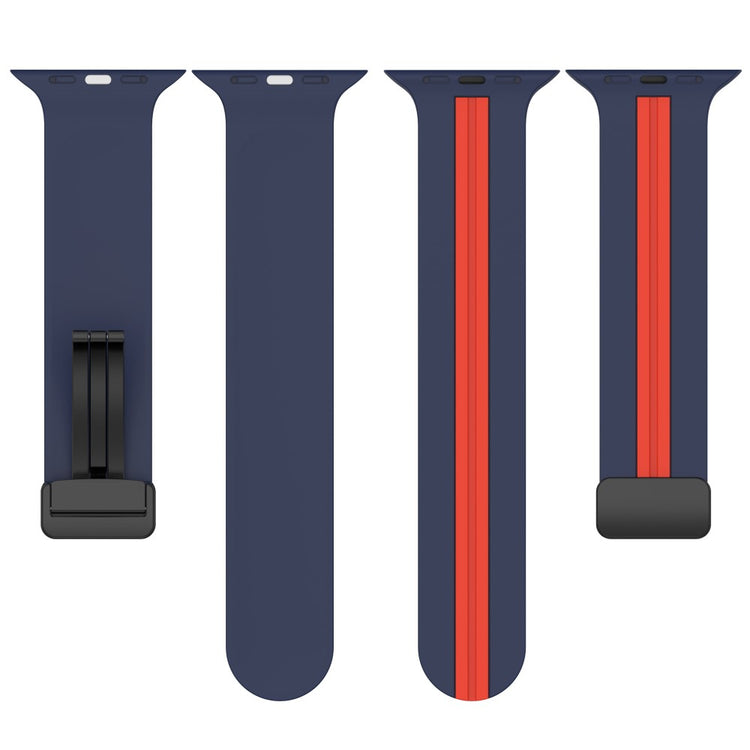 Super Slidstærk Silikone Universal Rem passer til Apple Smartwatch - Blå#serie_12
