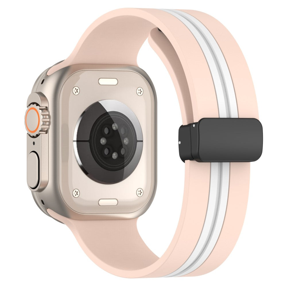 Super Slidstærk Silikone Universal Rem passer til Apple Smartwatch - Guld#serie_5
