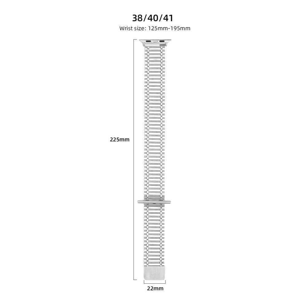 Sejt Metal Universal Rem passer til Apple Smartwatch - Sølv#serie_1