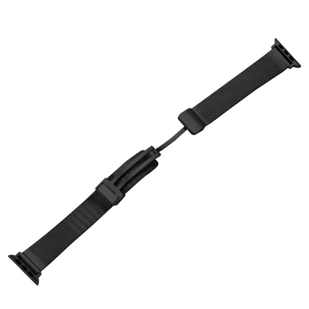 Meget Fint Metal Universal Rem passer til Apple Smartwatch - Sort#serie_6