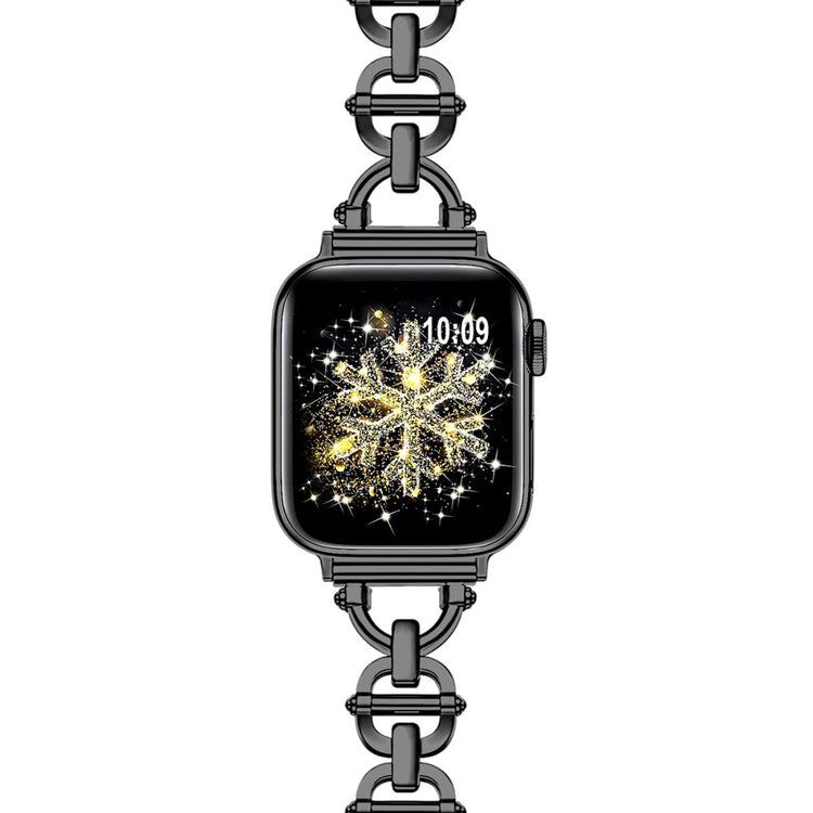 Vildt Holdbart Metal Universal Rem passer til Apple Smartwatch - Sort#serie_3