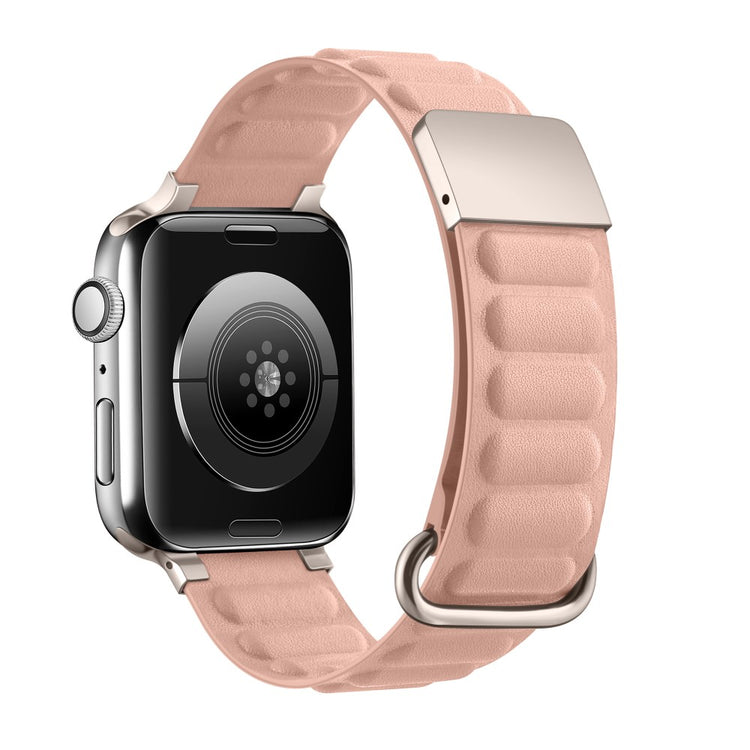 Super Fantastisk Ægte Læder Universal Rem passer til Apple Smartwatch - Pink#serie_7