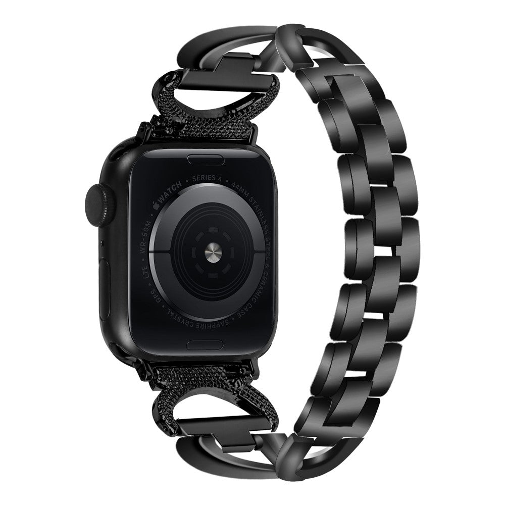 TidslΓΈst Metal Universal Rem passer til Apple Smartwatch - Sort#serie_1