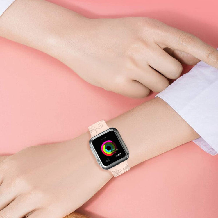 Helt Vildt Smuk Silikone Universal Rem passer til Apple Smartwatch - Pink#serie_1