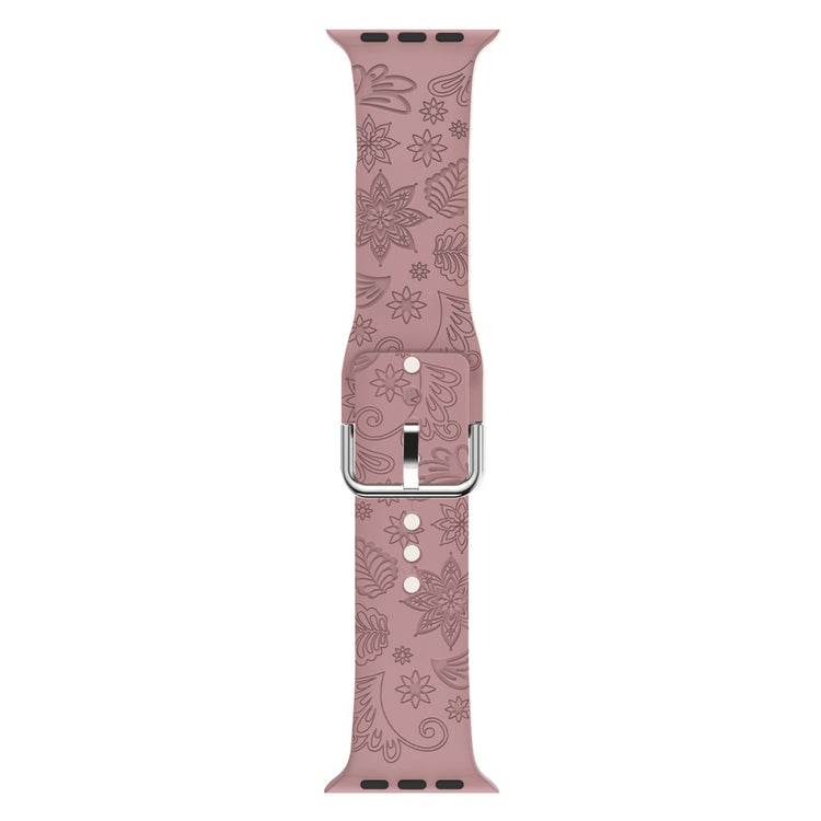 Helt Vildt Smuk Silikone Universal Rem passer til Apple Smartwatch - Brun#serie_2