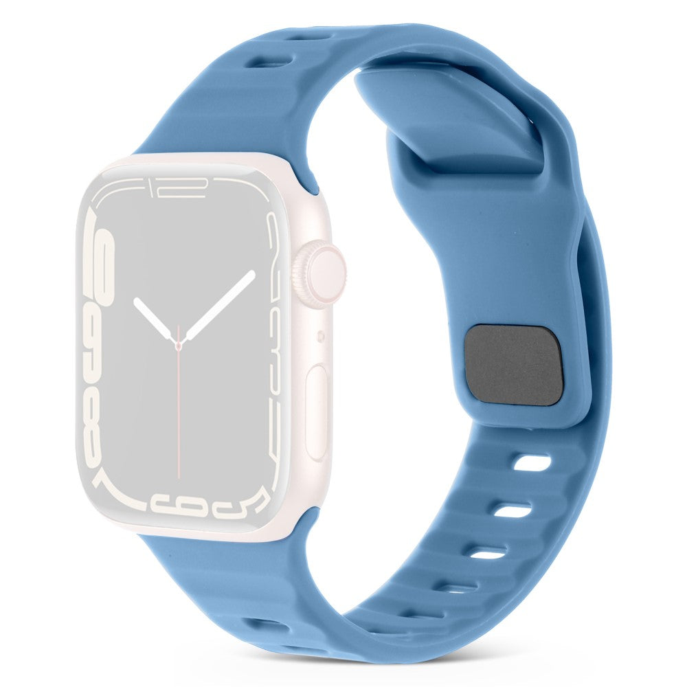 Mega Komfortabel Silikone Universal Rem passer til Apple Smartwatch - BlΓ₯#serie_1