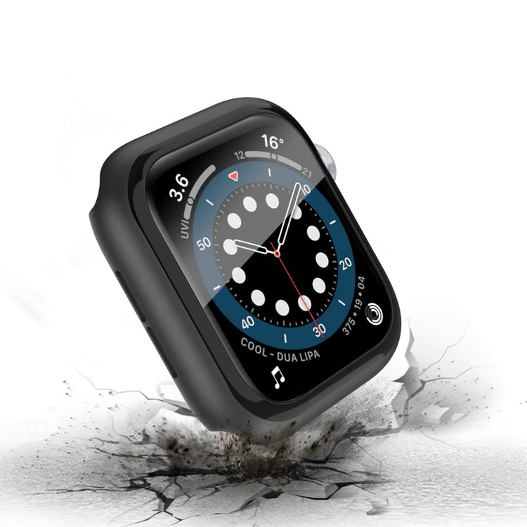 Mega Flot Universal Apple Cover med Skærmbeskytter i Plastik og Hærdet Glas - Sort#serie_1