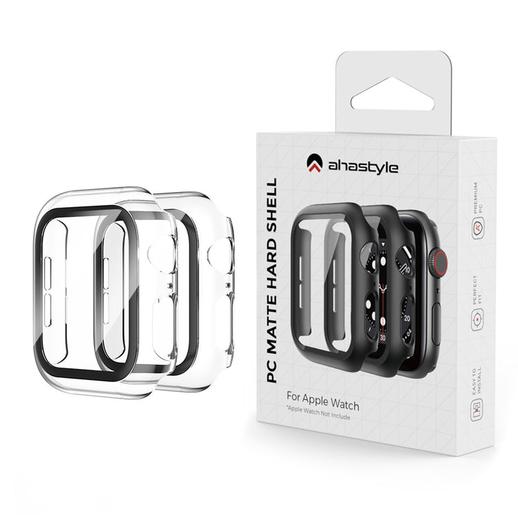 Mega Flot Universal Apple Cover med Skærmbeskytter i Plastik og Hærdet Glas - Gennemsigtig#serie_10