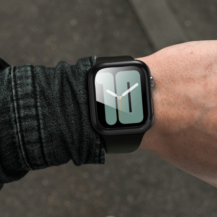 Mega Flot Universal Apple Cover med Skærmbeskytter i Plastik og Hærdet Glas - Sort#serie_3