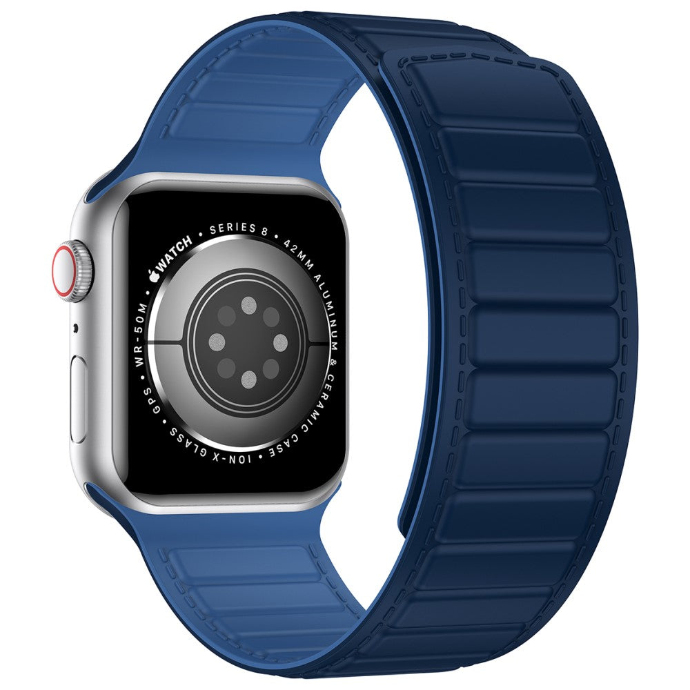 Fremragende Silikone Universal Rem passer til Apple Smartwatch - Blå#serie_11