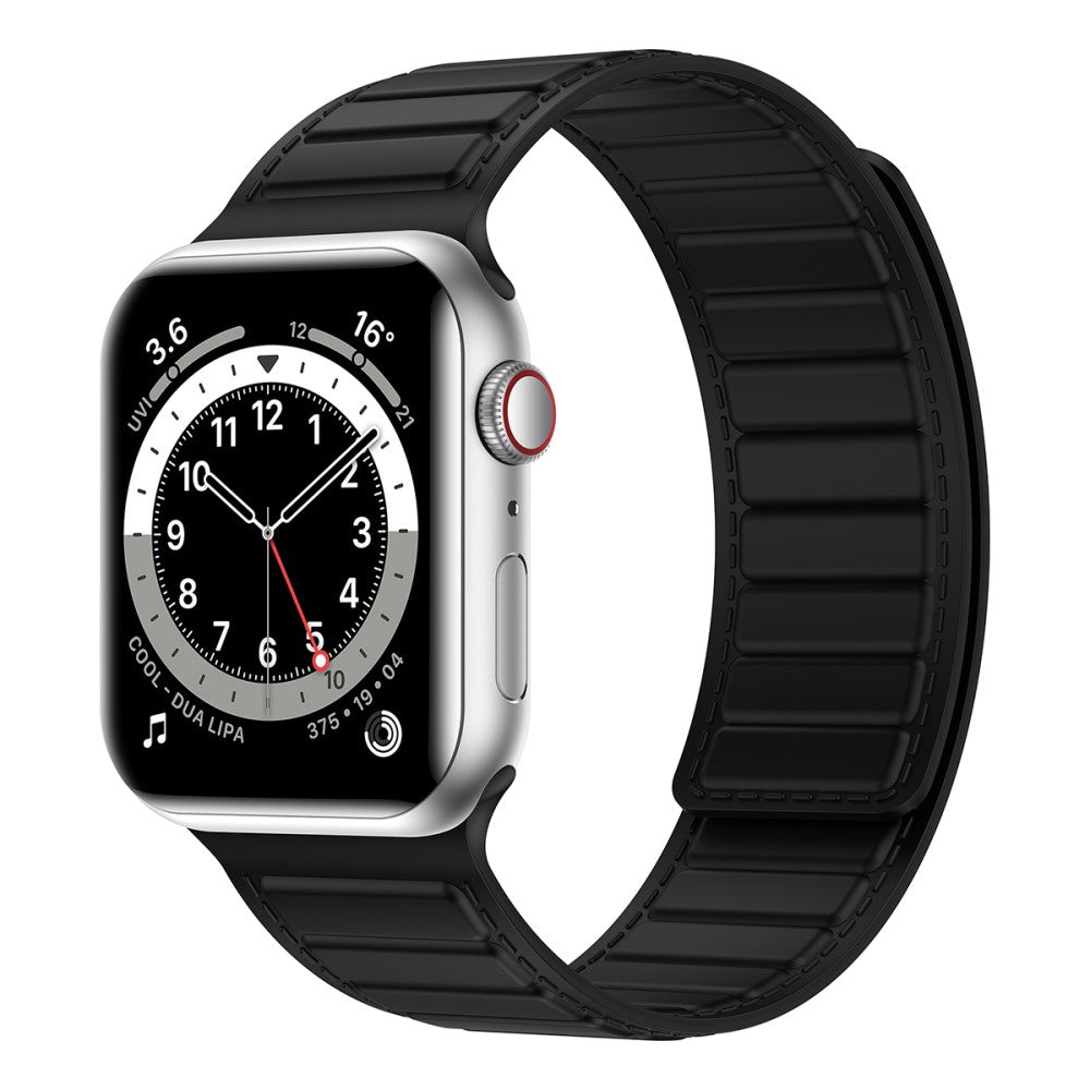 Fremragende Silikone Universal Rem passer til Apple Smartwatch - Sort#serie_14