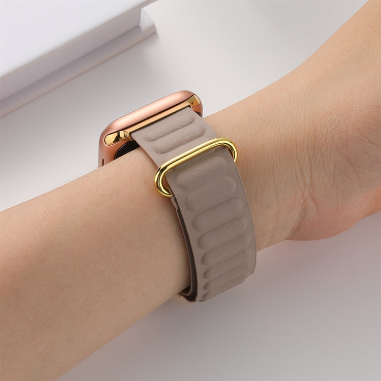 Rigtigt Kønt Ægte Læder Universal Rem passer til Apple Smartwatch - Brun#serie_7