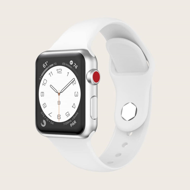 Kønt Silikone Universal Rem passer til Apple Smartwatch - Brun#serie_1