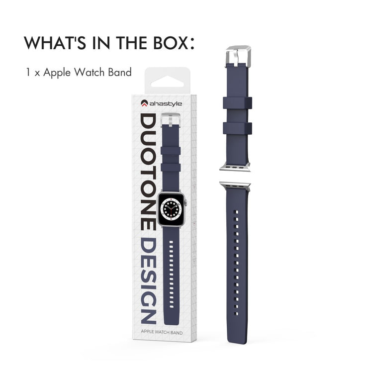 Vildt Godt Silikone Universal Rem passer til Apple Smartwatch - Blå#serie_4