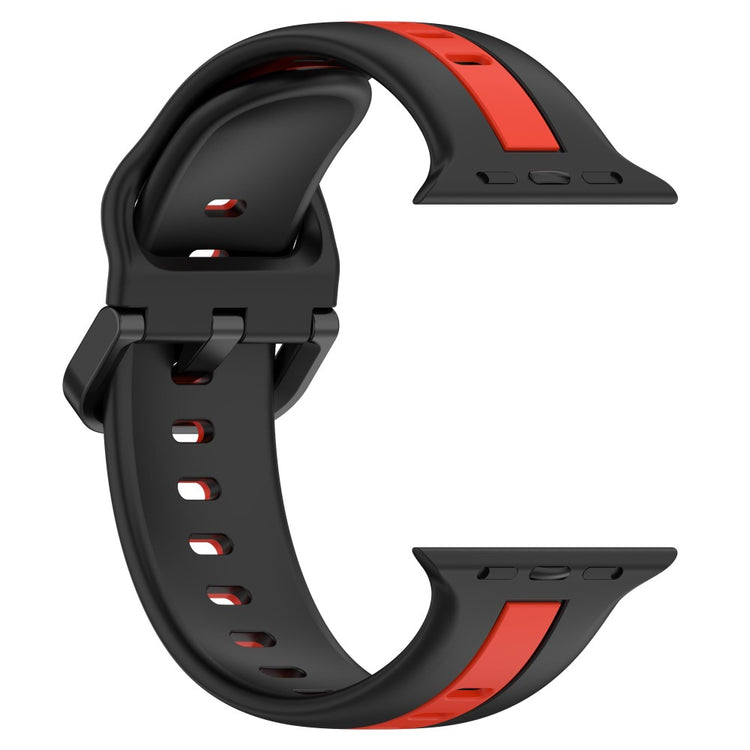 Vildt Elegant Silikone Universal Rem passer til Apple Smartwatch - Sort#serie_5