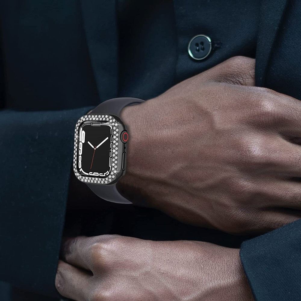 Vildt Godt Universal Apple Plastik og Rhinsten Cover - Sort#serie_1