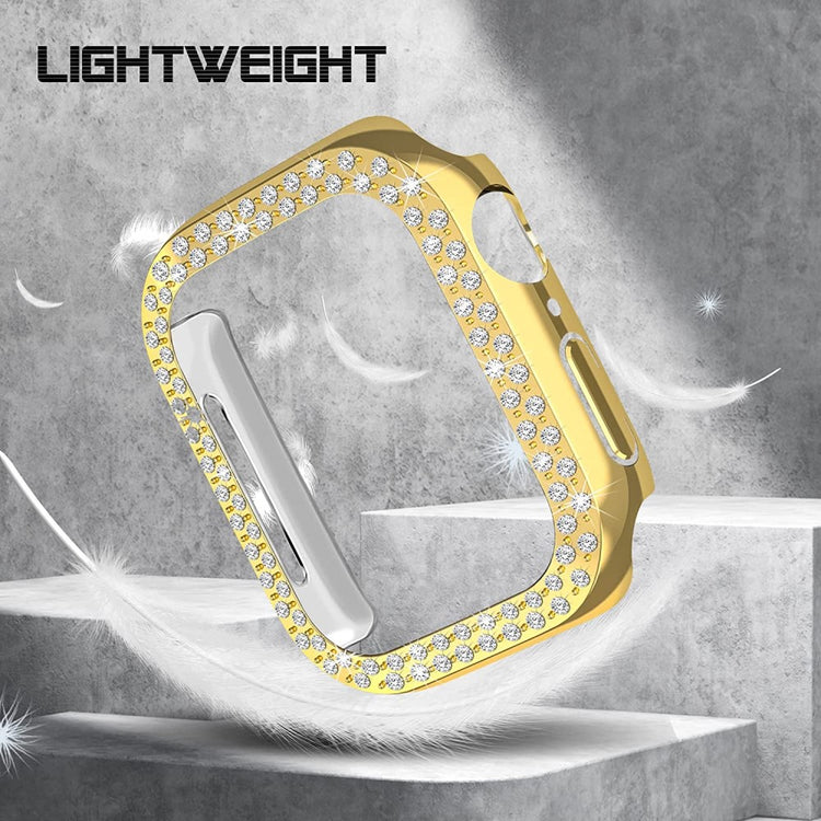 Vildt Godt Universal Apple Plastik og Rhinsten Cover - Guld#serie_5