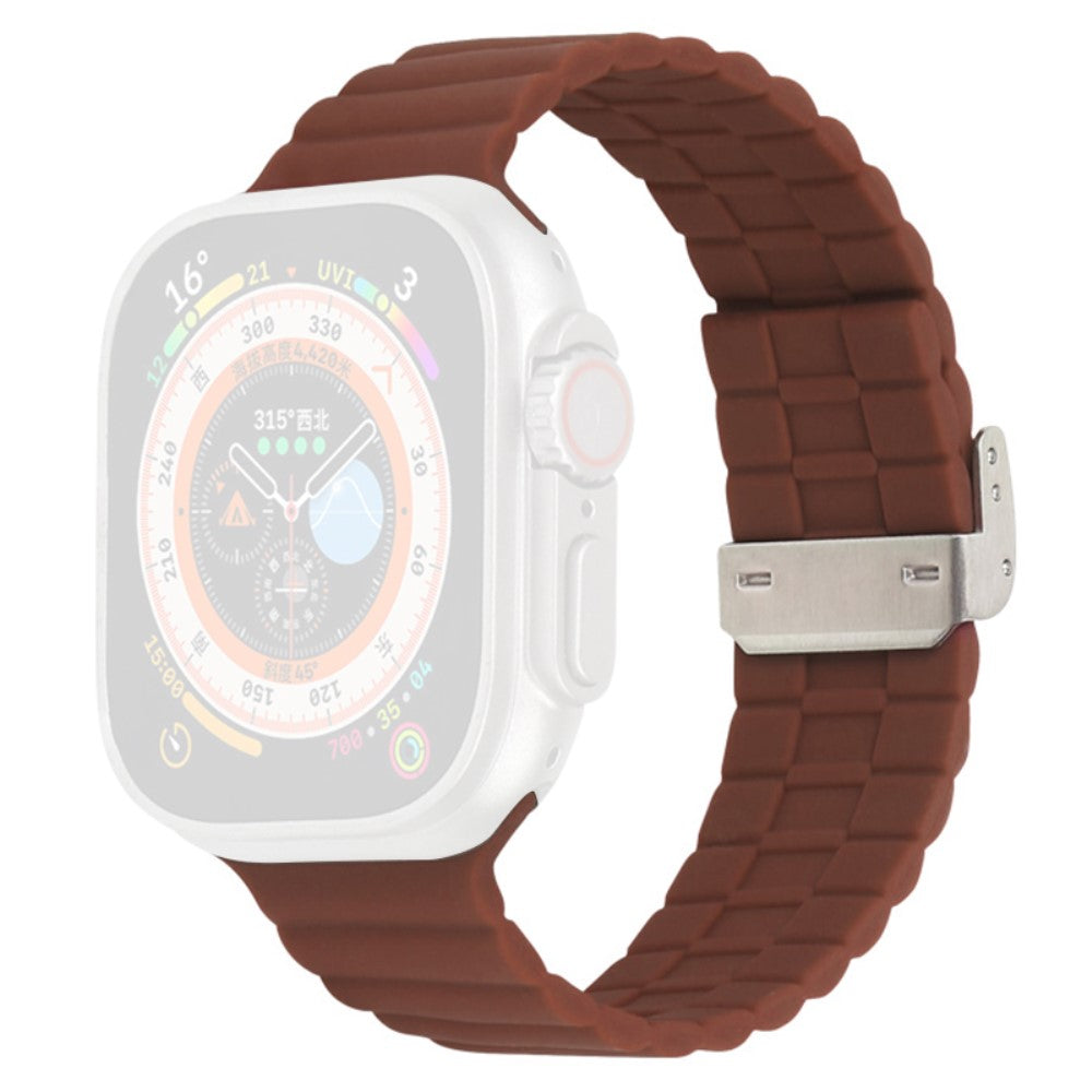 Apple Watch Series 9 45mm / Ultra 2 silicone strap - Brown#serie_12