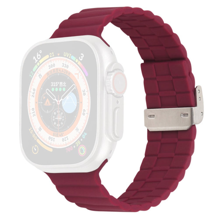 Apple Watch Series 9 45mm / Ultra 2 silicone strap - Wine Red#serie_8