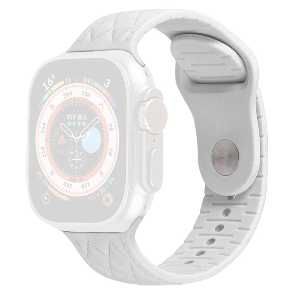 Apple Watch Series 9 45mm / Ultra 2 textured silicone strap - White#serie_3