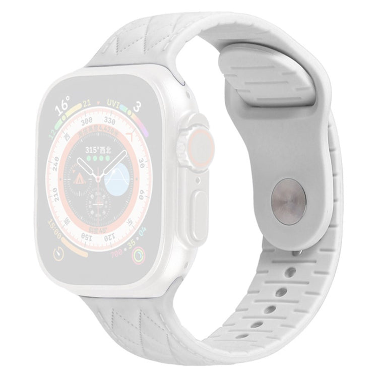 Apple Watch Series 9 45mm / Ultra 2 textured silicone strap - White#serie_3