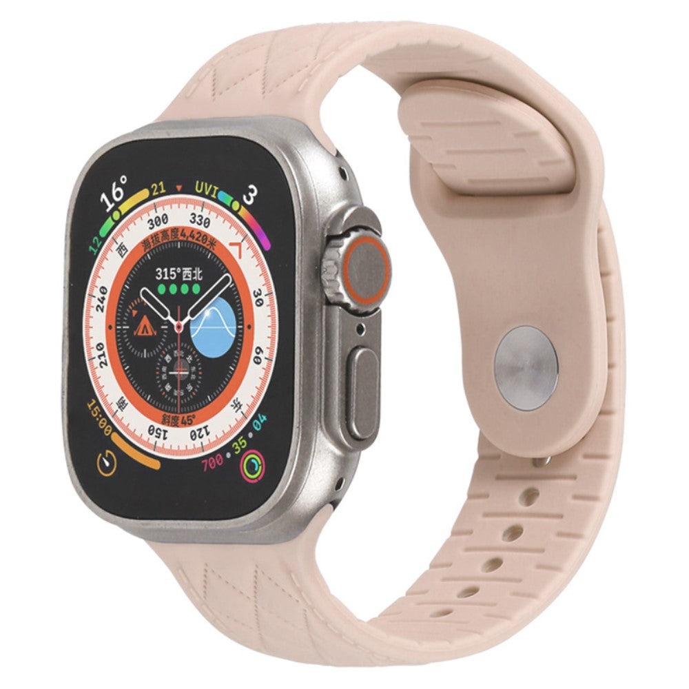 Mega Godt Silikone Universal Rem passer til Apple Smartwatch - Pink#serie_5