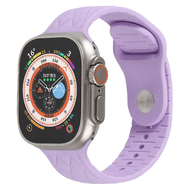 Mega Godt Silikone Universal Rem passer til Apple Smartwatch - Lilla#serie_9