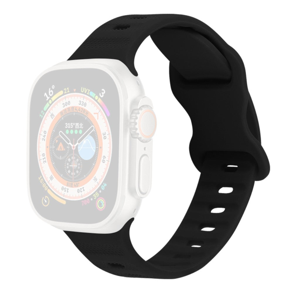 Apple Watch Series 9 45mm / Ultra 2 silicone strap - Black#serie_9