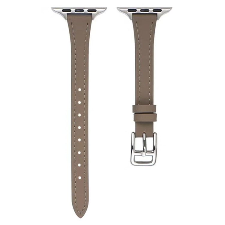 Apple Watch Series 9 45mm / Ultra 2 Genuine leather strap - Grey#serie_2