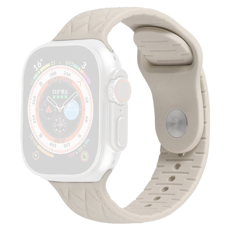 Apple Watch Series 9 41mm textured silicone strap - Starlight#serie_10