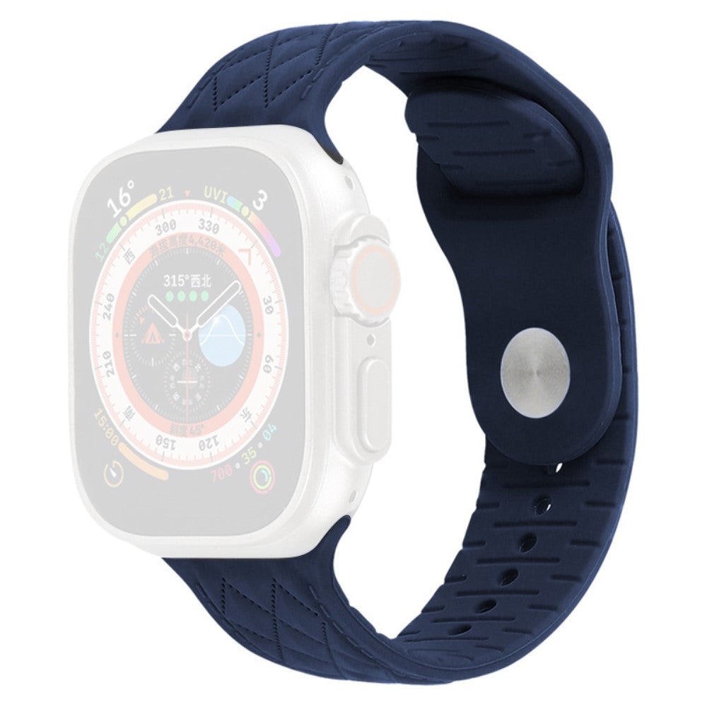Apple Watch Series 9 41mm textured silicone strap - Midnight Blue#serie_11
