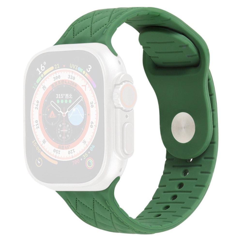 Apple Watch Series 9 41mm textured silicone strap - Army Green#serie_12