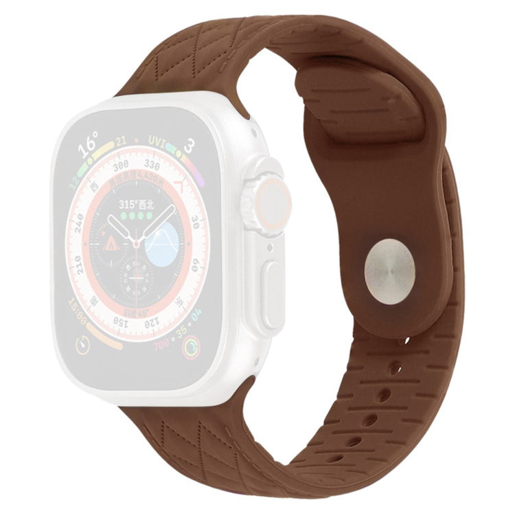 Apple Watch Series 9 41mm textured silicone strap - Brown#serie_6