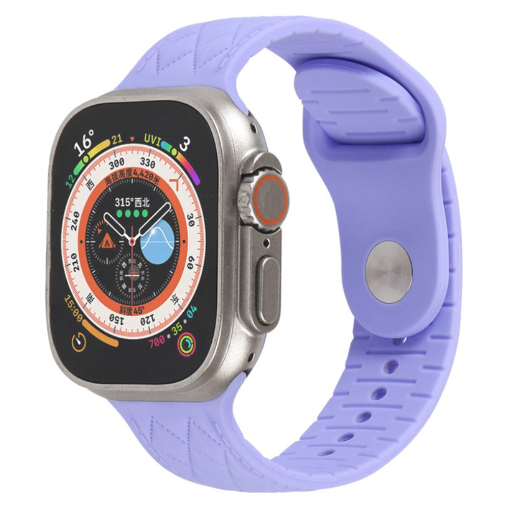 Fantastisk Silikone Universal Rem passer til Apple Smartwatch - Lilla#serie_8