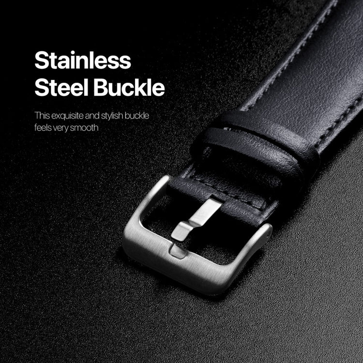 Skøn Metal Og Kunstlæder Universal Rem passer til Apple Smartwatch - Blå#serie_2