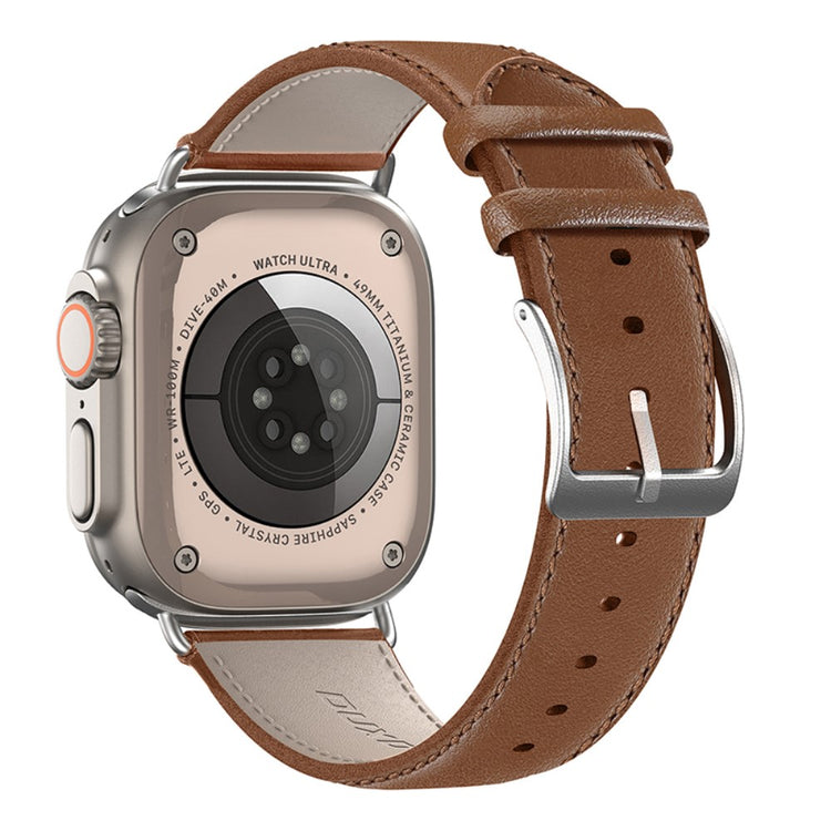 DUX DUCIS YS Apple Watch Series 9 41mm Cowhide leather strap - Brown#serie_3