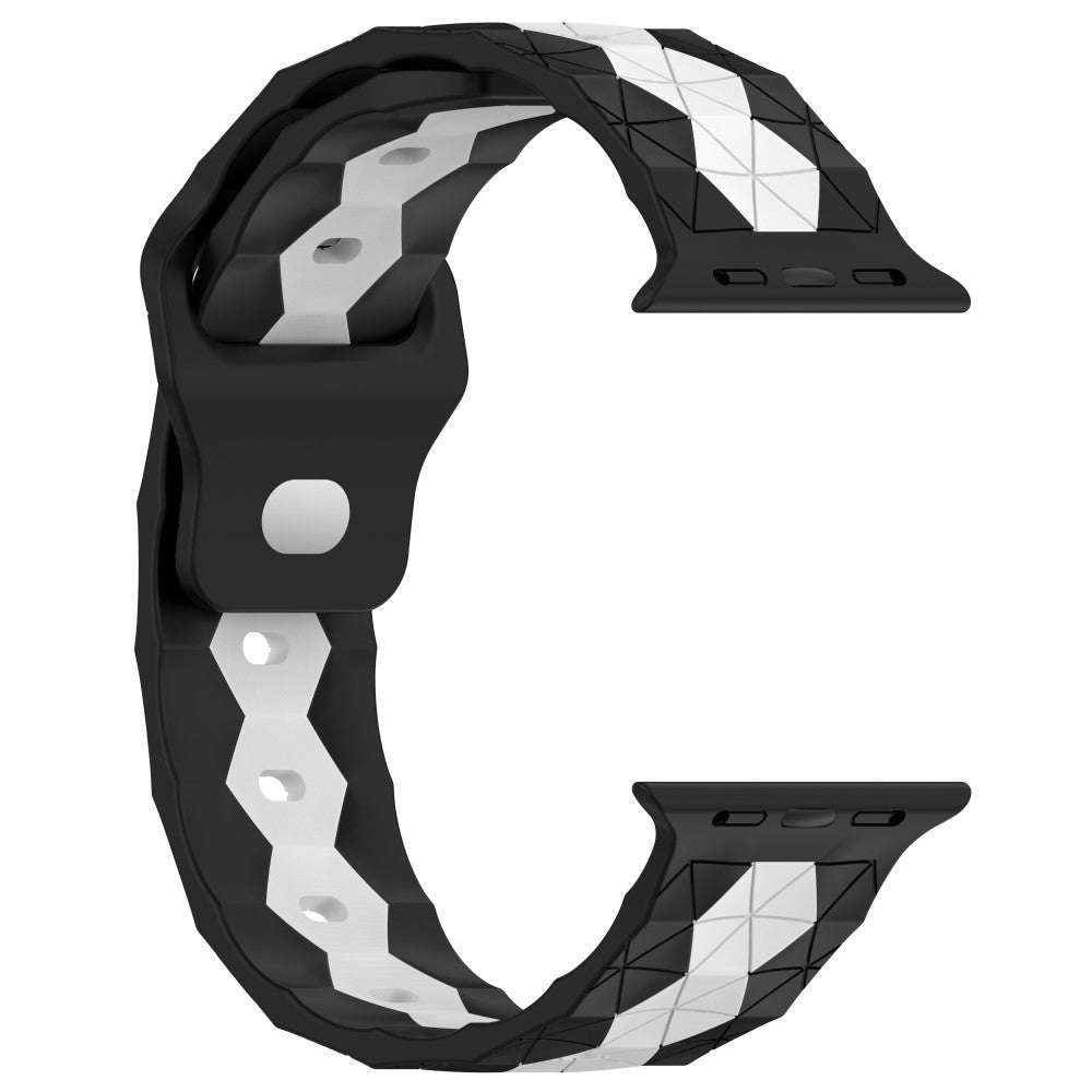 Smuk Silikone Universal Rem passer til Apple Smartwatch - Sort#serie_6