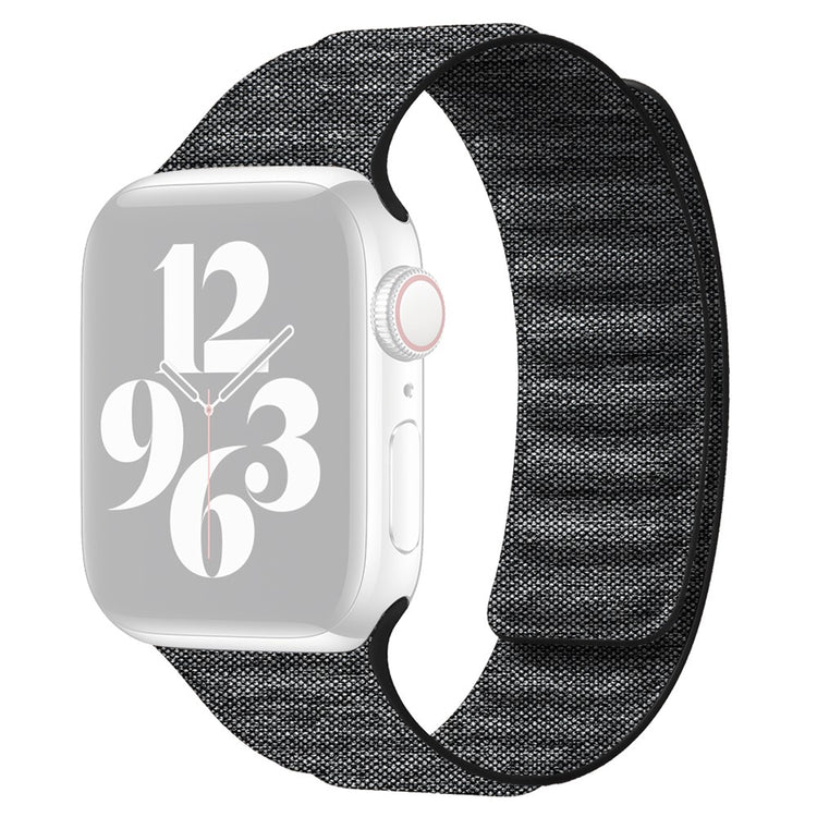 Apple Watch Series 9 41mm denim cloth style strap - Black#serie_1