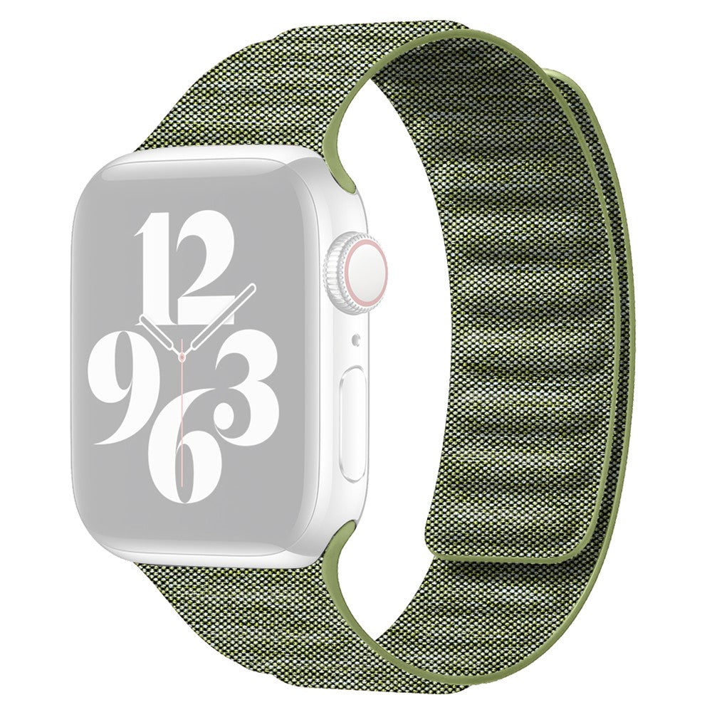 Apple Watch Series 9 41mm denim cloth style strap - Green#serie_4