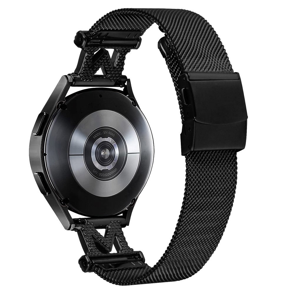Fantastisk Metal Og Rhinsten Universal Rem passer til Smartwatch - Sort#serie_150