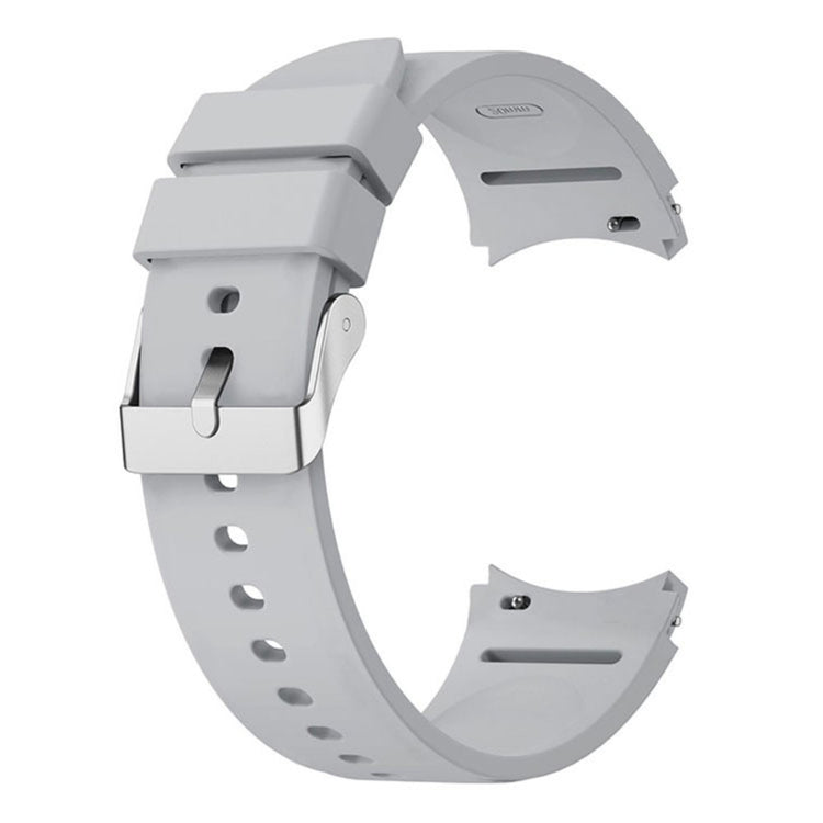 Silicone strap with silver buckle for Samsung Galaxy Watch 6 / 5 / 4 / 3 (41mm) - Light Grey#serie_7