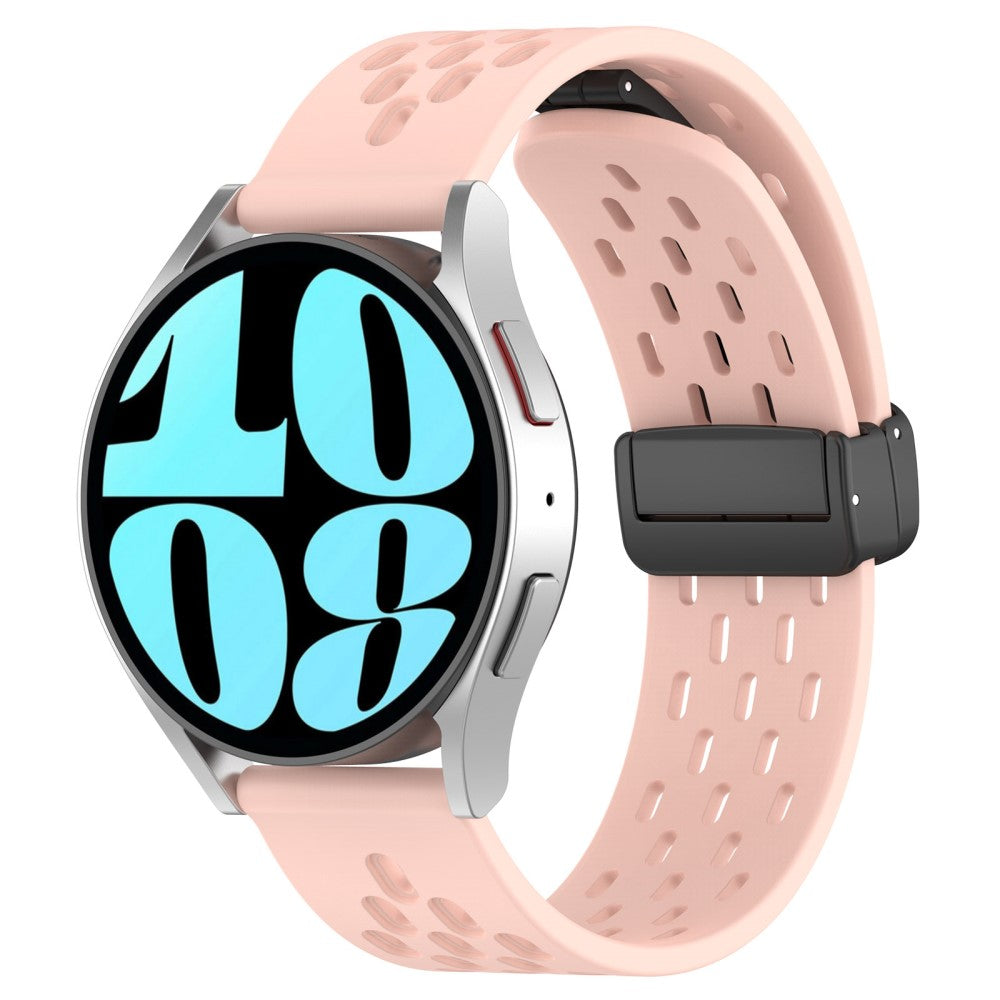 Vildt Smuk Metal Og Silikone Universal Rem passer til Smartwatch - Pink#serie_8