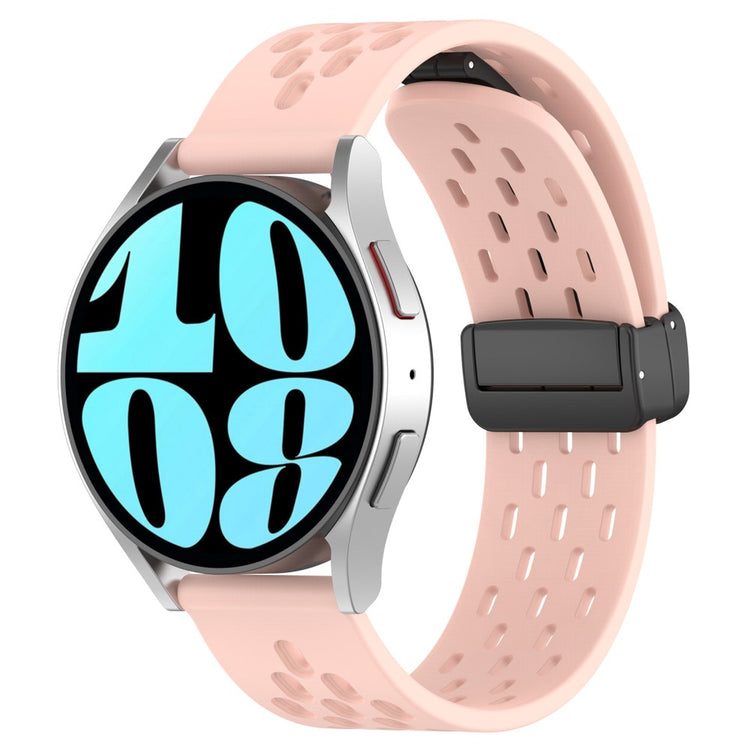 Vildt Smuk Metal Og Silikone Universal Rem passer til Smartwatch - Pink#serie_8