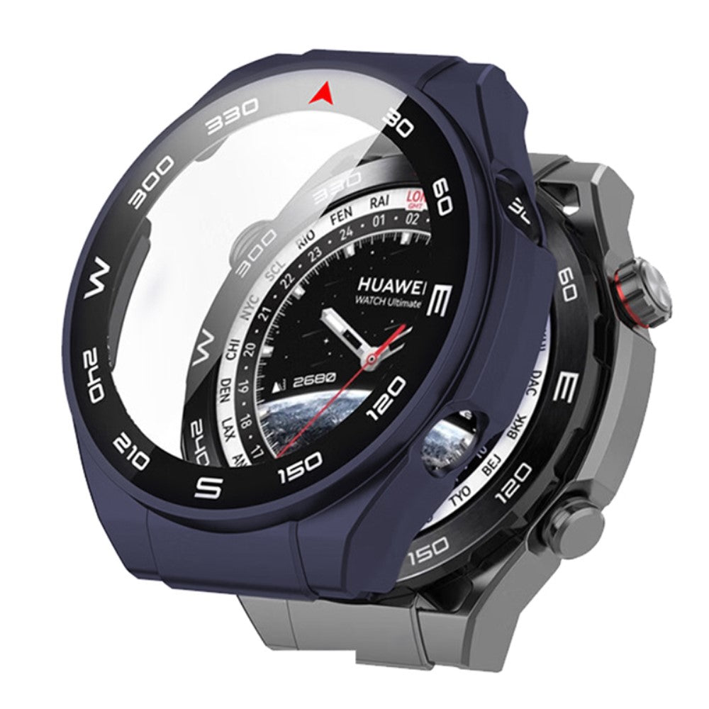 Fint Cover med SkΓ¦rmbeskytter i Plastik og Glas passer til Huawei Watch Ultimate - BlΓ₯#serie_1