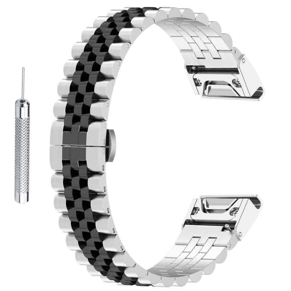 Mega Fantastisk Metal Universal Rem passer til Garmin Smartwatch - SΓΈlv#serie_1