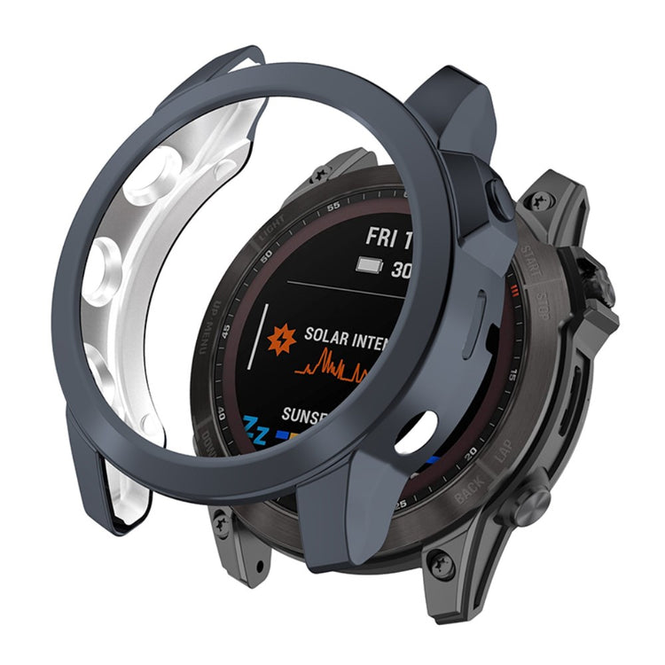 Meget Godt Silikone Cover til Garmin Fenix 7X - Sølv#serie_3
